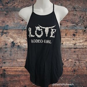 Black Love Rodeo Girl Tank Top